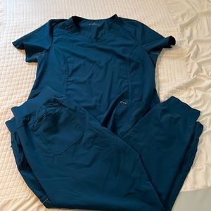 Xfinity scrub set, turquoise